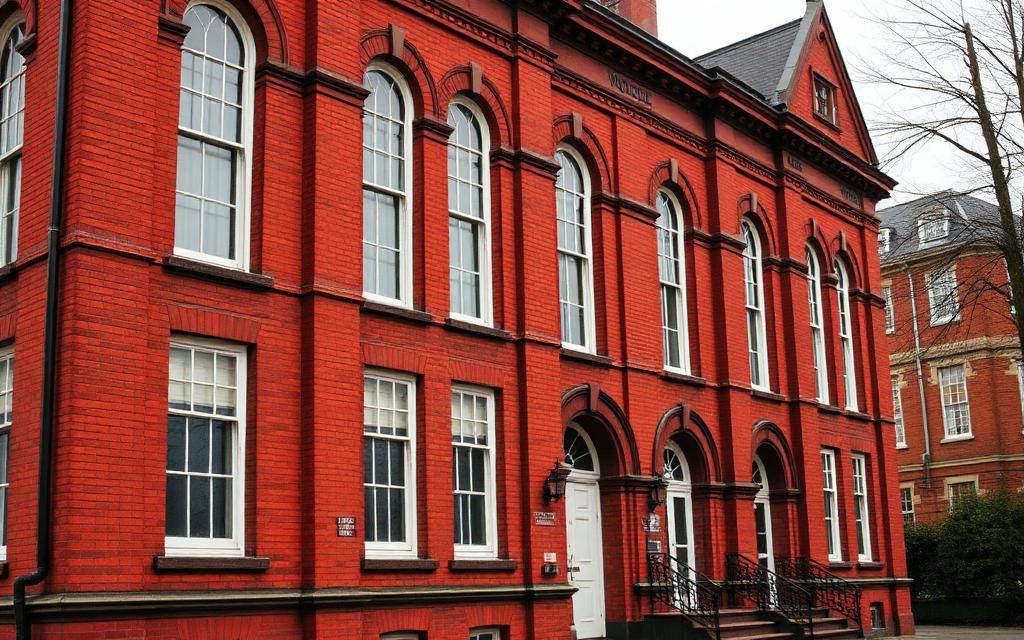 A red brick Victorian civic building